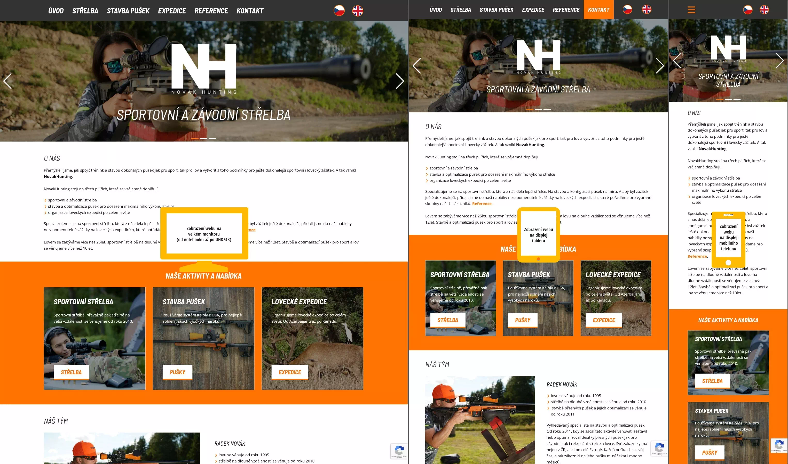 příklad responzivního designu