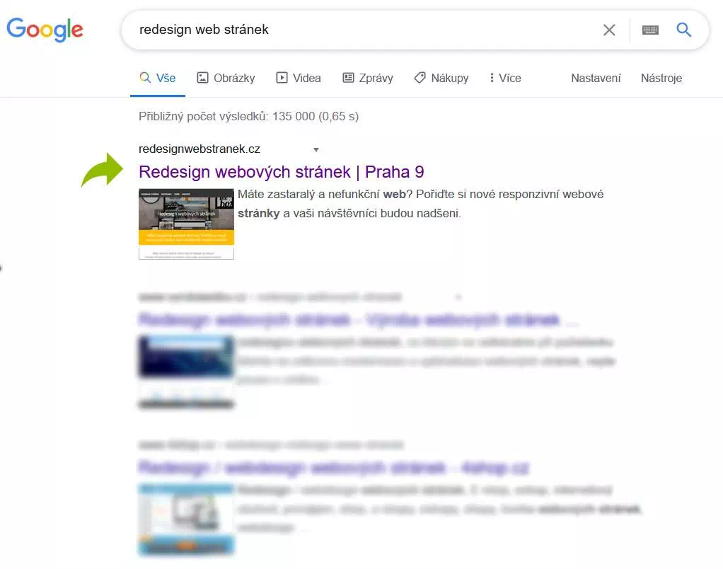 reklama na Googlu