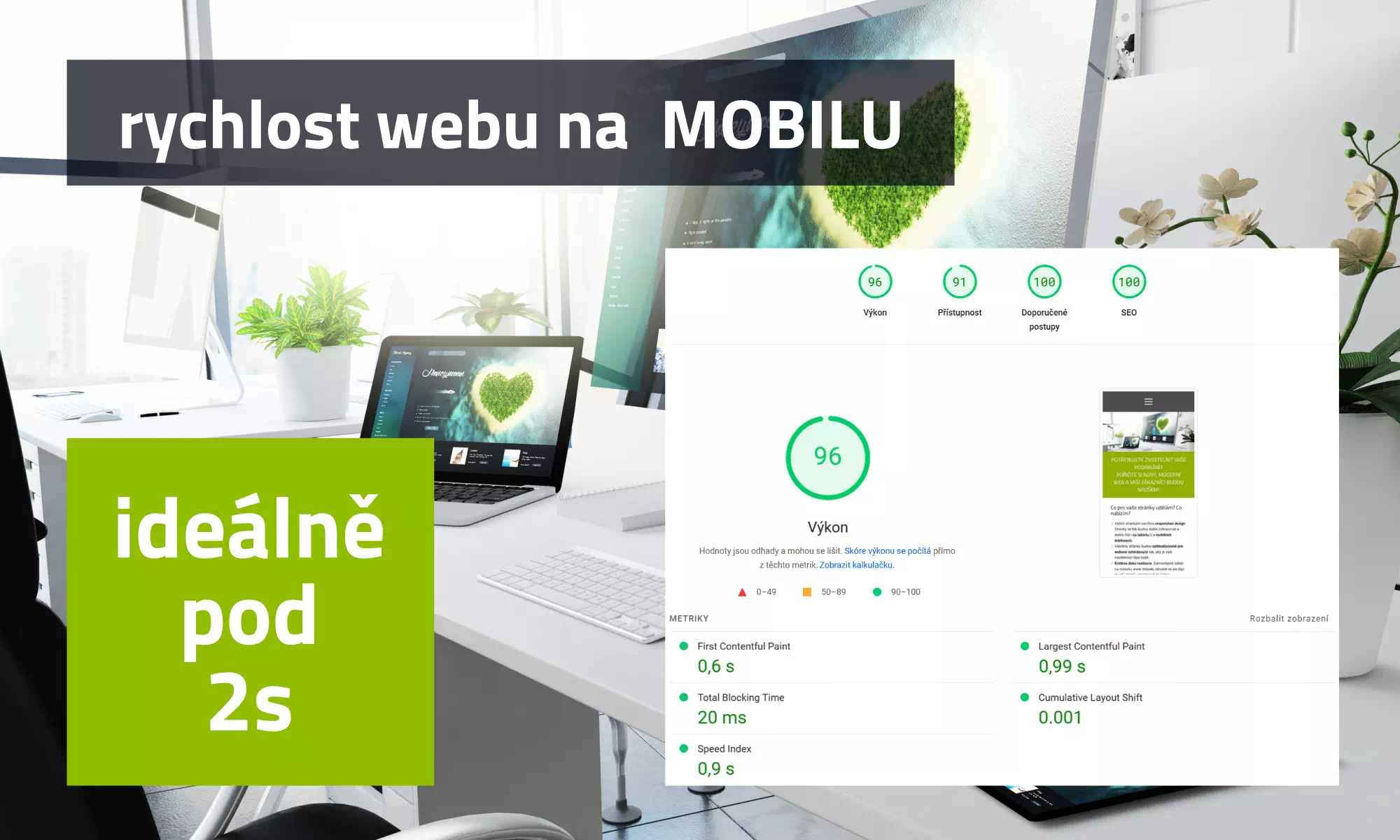 rychlost načítání webu